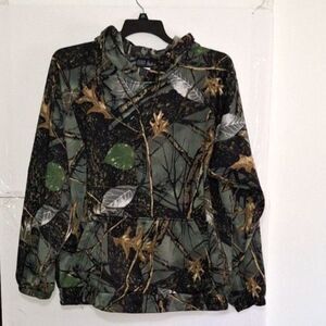 A WFS Element Gear Men's Hoodie Burley Camo Hunting Outdoors Size XL